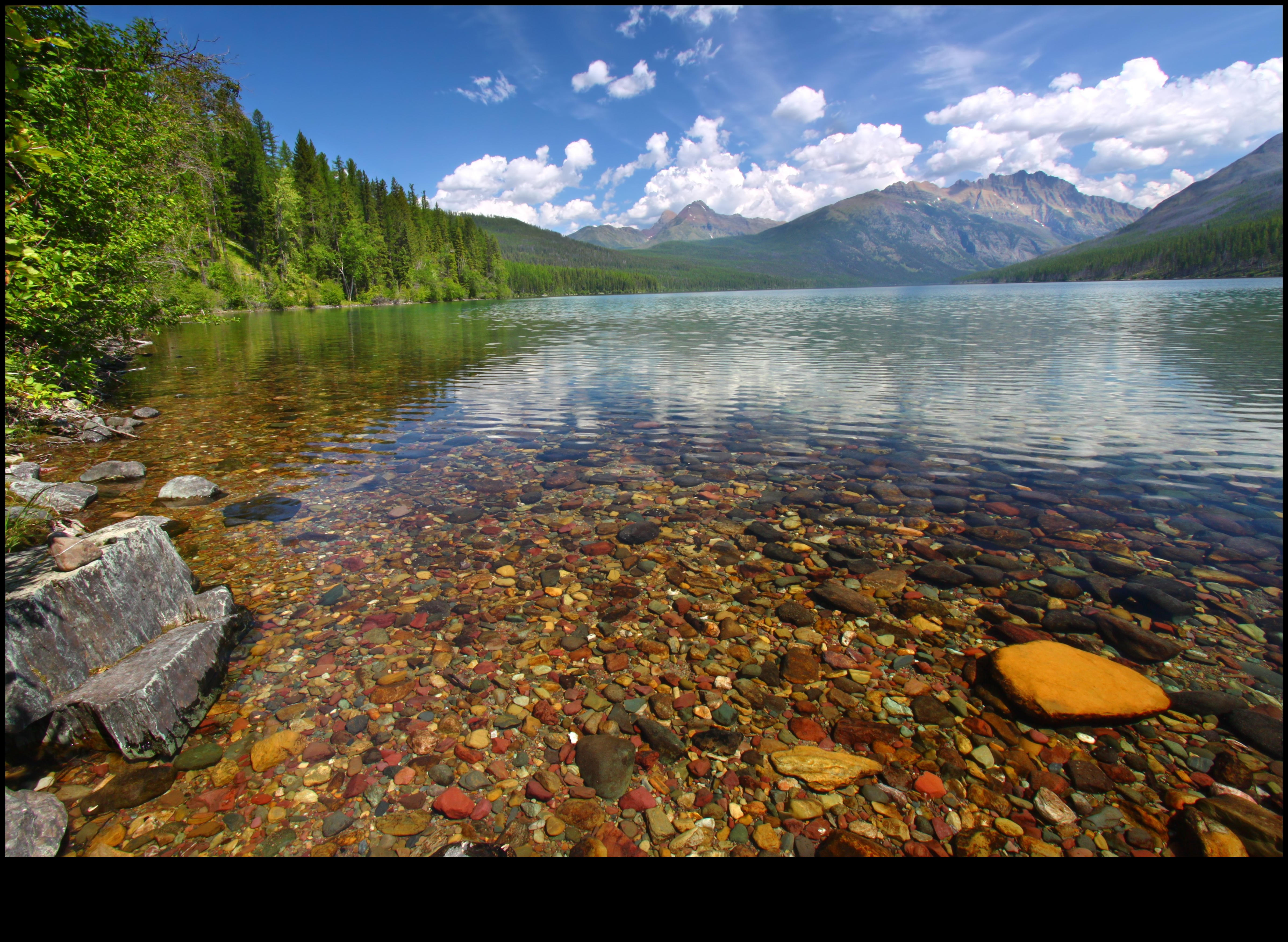 Upes un ezeri Vizuāls piedāvājums 3 Ūdens ainavas: ceļojums pa upi un ezeru