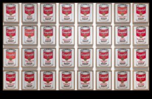 Patērētāju kultūras hronikas: produkti un iepakojumi popmākslā