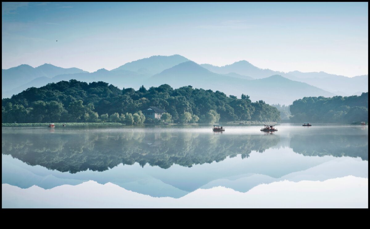 Ūdens ainavas: ceļojums pa upi un ezeru